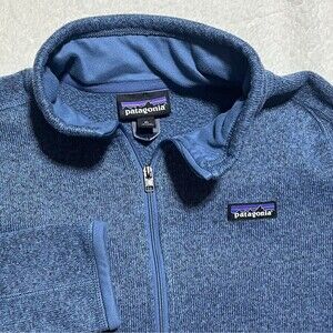 PATAGONIA BETTER SWEATER FLEECE JACKET WOMEN SIZE: XL 1/4 Zip Blue